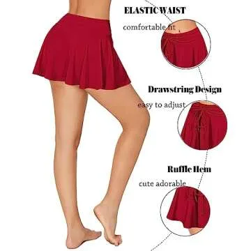 Avidlove Sexy Ruffled Mini Skirt for Women