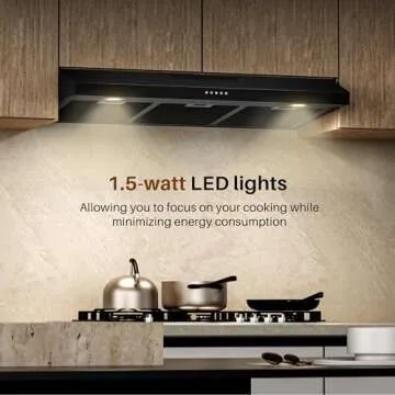 FIREGAS 36 Inch Under Cabinet Range Hood - Sleek & Efficient