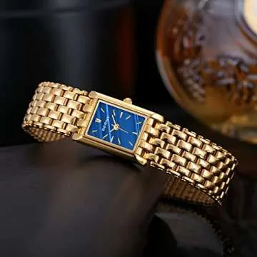 BERNY Gold Watches for Women Stylish Adjustable Quartz Timepiece