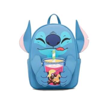 Her Universe Disney Lilo & Stitch Boba Figural Mini Backpack MULTI