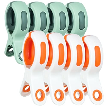 Jumbo Beach Towel Clips - Strong Hold for Beach and Pool Activities