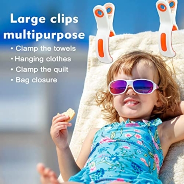 Durable Beach Towel Clips for Outdoor Adventures