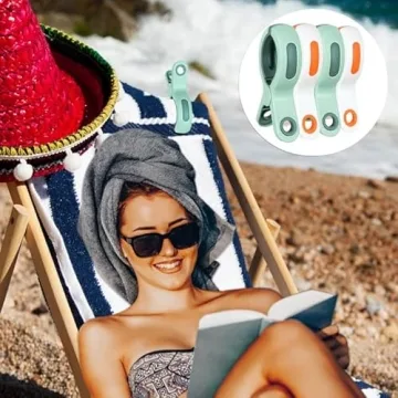 Durable Beach Towel Clips for Outdoor Adventures