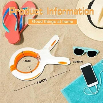 Durable Beach Towel Clips for Outdoor Adventures