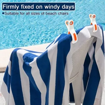 Durable Beach Towel Clips for Outdoor Adventures