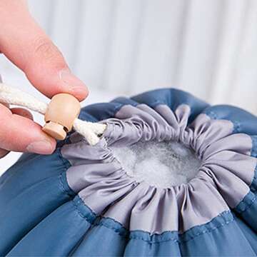 EFAILY 4 Packs Travel Organizer Bag Large Capacity Waterproof Travel Portable Fashion Drawstring Cosmetic Bag, Lightweight Multifunctional Barrel Shaped Storage Bag