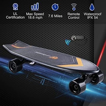Windseeker Electric Skateboard with Remote Control for All Levels