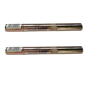 L'Oreal Paris Magic Lumi Highlighter Concealer, Light 0.05 oz (Pack of 2)