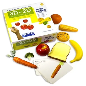 Stages Learning 3D-2D Flash Cards Toy for Kids