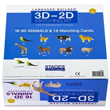 Stages Learning 3D-2D Flash Cards Toy for Kids