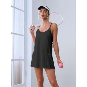 Ebifin Women's Summer Mini Dress Casual Tennis Dress