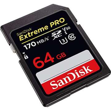 SanDisk Extreme Pro 64GB SD Card & Reader Bundle for Cameras