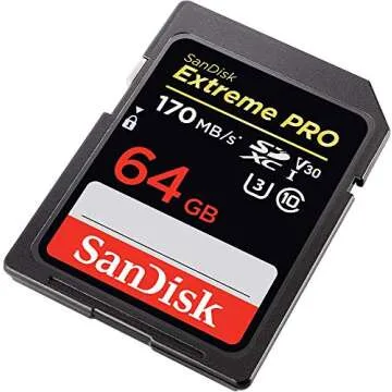SanDisk Extreme Pro 64GB SD Card & Reader Bundle for Cameras