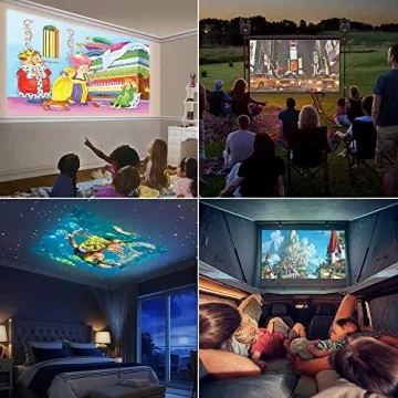 PVO Mini Projector - Portable LED Projector for Kids