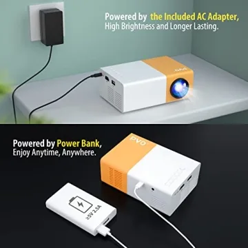 PVO Mini Projector - Portable LED Projector for Kids