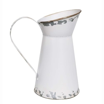 Charming Rustic Shabby Chic Metal Flower Vase