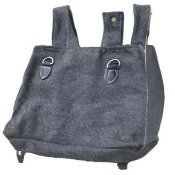 YBRR M31 Woolen Cloth Bread Bag Replica WW2 Tactical Bag Outdoor Camping Pouch, Gray