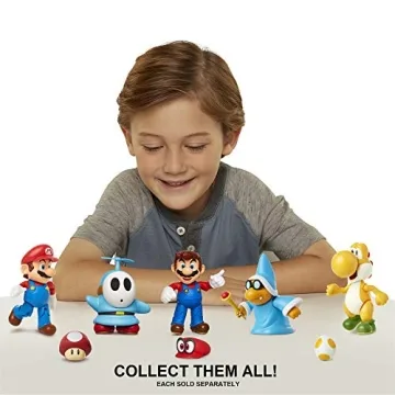 Super Mario Blue Shy Guy Poseable Figure for Kids & Collectors