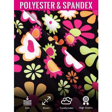 AOTHSO 8 Pack 70s Women Hippie Costume Set Top Sleeve Boho Flared Pants Headband Peace Sign Necklace Earrings Bag for Halloween Costume Cosplay