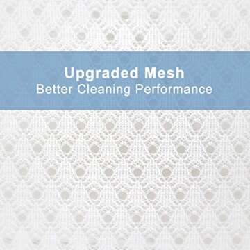 3Pcs Durable Diamond Mesh Laundry Bags for Delicates 1 Large 16 x 20 Inches, 1 Medium 12 x 16 Inches...