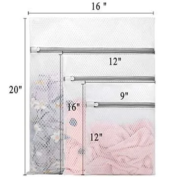 Durable Laundry Bags for Delicates - 3Pcs Set