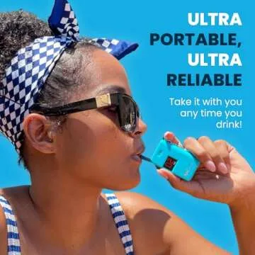 BACtrack Keychain Breathalyzer (Blue) | Ultra-Portable Pocket Keyring Alcohol Tester for Personal Use