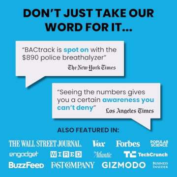 BACtrack Keychain Breathalyzer (Blue) | Ultra-Portable Pocket Keyring Alcohol Tester for Personal Use