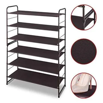 Simple Trending Stackable 3 Tier Shoe Rack for Organization