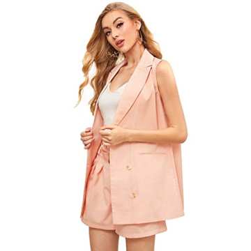 Milumia Women's Stylish 2-Piece Blazer and Shorts Set