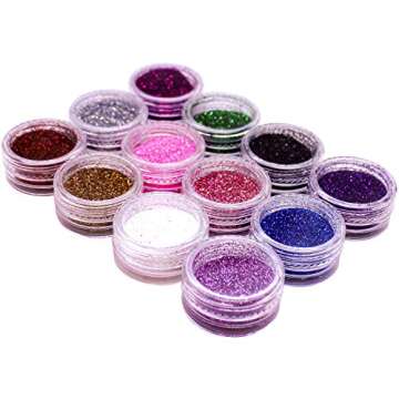 NYK1 Ultra Fine Glitter Pots - Perfect for Face, Hair & Crafts