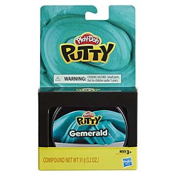 Play-Doh Gemerald Metallic Green Putty - Sensory Fun for Kids 3 & Up