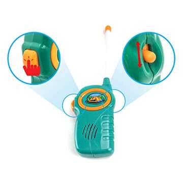 PicassoTiles PTC20 20 Piece Camping Gear Tools Adventure Set Including Walkie Talkie, Camping Tent, Binoculars, Watch, Compass & Whistle, Stove, and Other Camp Tools