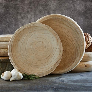 Elegant Paulownia Wood Bowl for Decor and Serving