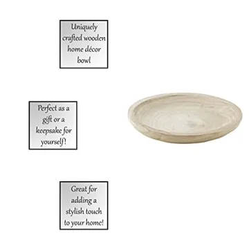 Elegant Paulownia Wood Bowl for Decor and Serving