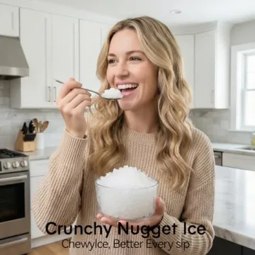NEWBULIG Portable Nugget Ice Maker Ready in 6 Mins