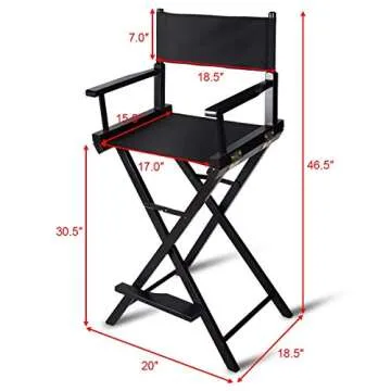 Tangkula Director’s Chair: Collapsible & Stylish