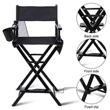 Tangkula Director’s Chair: Collapsible & Stylish
