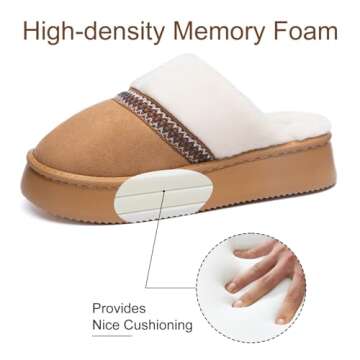 GOEWY Women's Cozy Memory Foam Slippers for All Occasions