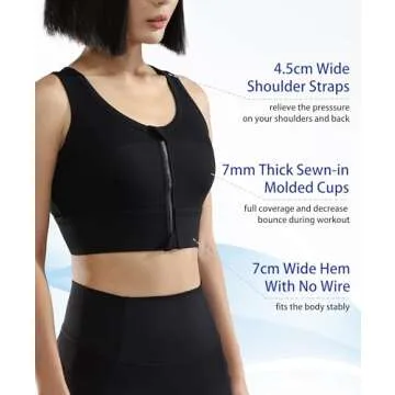 GYMAGINE High Impact Sports Bra for Ultimate Comfort