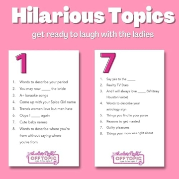 Fun OFF TOPIC Galentine's Day Game for Girls Night