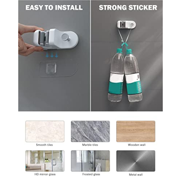 BEZOX Mop Holder - Drill-Free Wall Mount Organizer