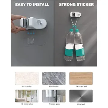 BEZOX Mop Holder - Drill-Free Wall Mount Organizer