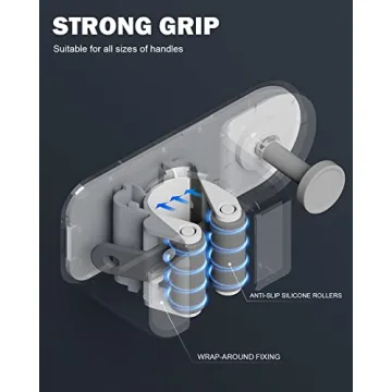 BEZOX Mop Holder - Drill-Free Wall Mount Organizer