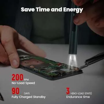 KAIWEETS 137 in 1 Mini Electric Screwdriver Set