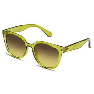 SOJOS Cat Eye Round Polarized Sunglasses for Women