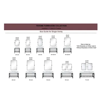 TEHOME Pivot Rectangle Bathroom Vanity Mirror 27 x 35