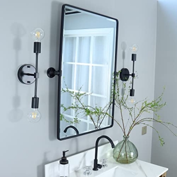 TEHOME Pivot Rectangle Bathroom Vanity Mirror 27 x 35