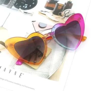 Chic YooThink Heart Shaped Sunglasses for Women
