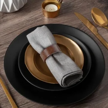 Wooden Napkin Rings Set of 12 for Elegant Table Settings