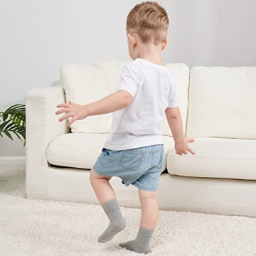 Zaples Grip Crew Socks - Comfort & Safety for Toddlers